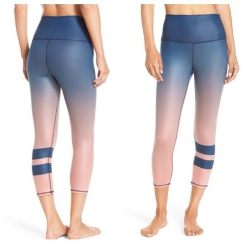 Alo Yoga ombre air brush cropped leggings
